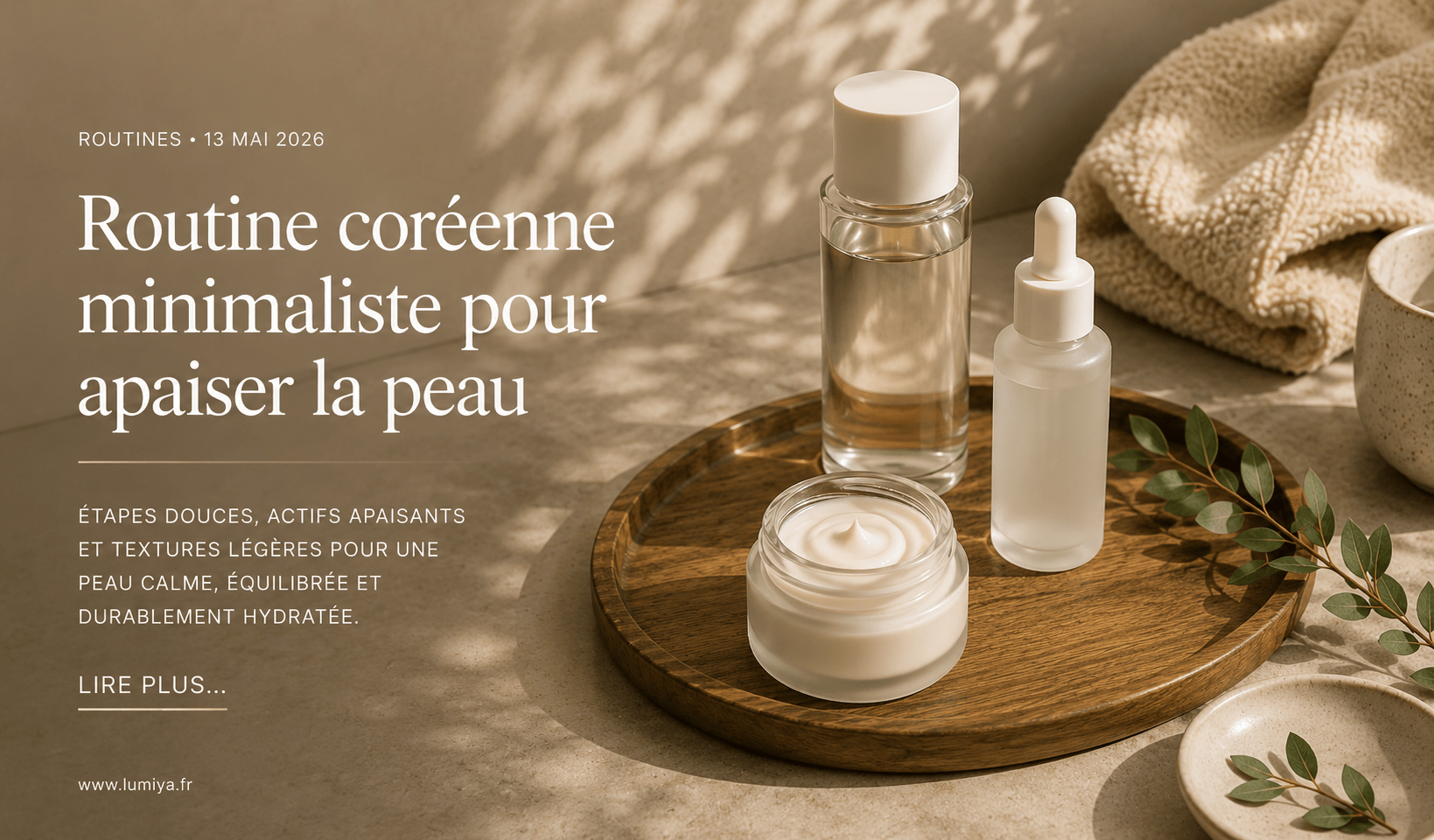 Quelle routine skincare coréenne pour peau sensible ? - LUMIYA