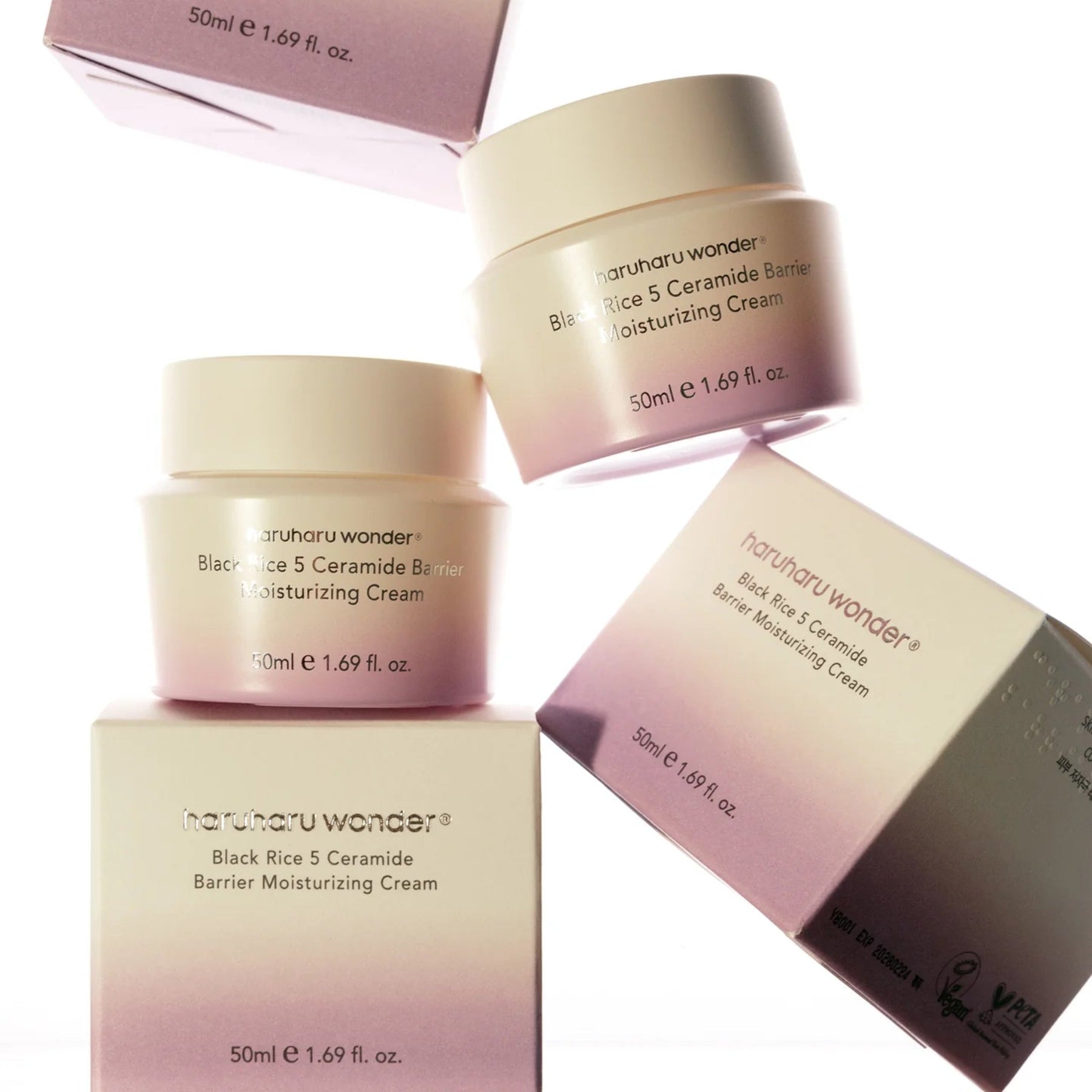 Haruharu Wonder – Black Rice 5 Ceramide Barrier Moisturizing Cream - Crème, 50ml | soin coréen peau sensible | Lumiya