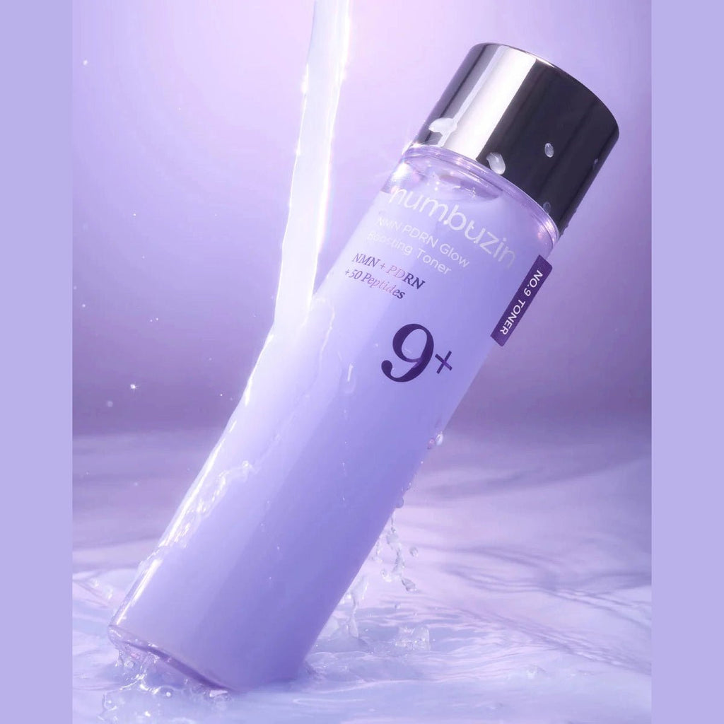 Numbuzin – No.9+ NAD+ PDRN Glow Boosting Toner - Tonique, 150ml | soin coréen peau sensible | Lumiya