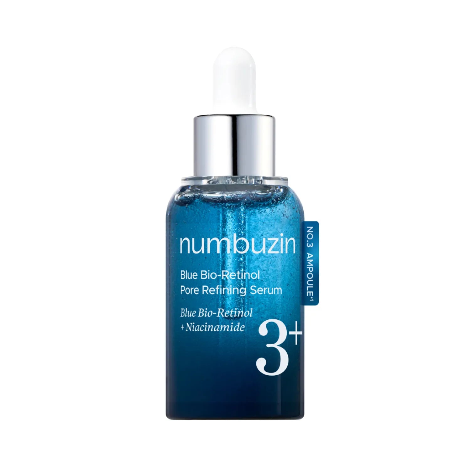 Numbuzin – No.3 Blue Bio - Retinol Pore Refining Sérum – 30ml | soin coréen peau sensible | Lumiya