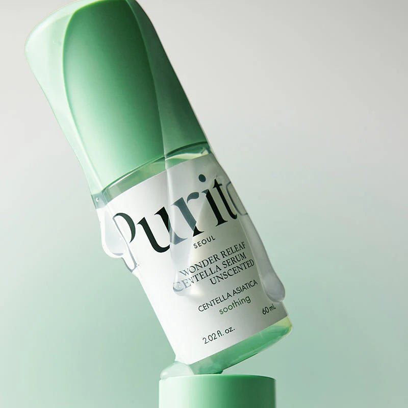 PURITO – Wonder Releaf Centella Serum Unscented - Sérum, 60ml | soin coréen peau sensible | Lumiya