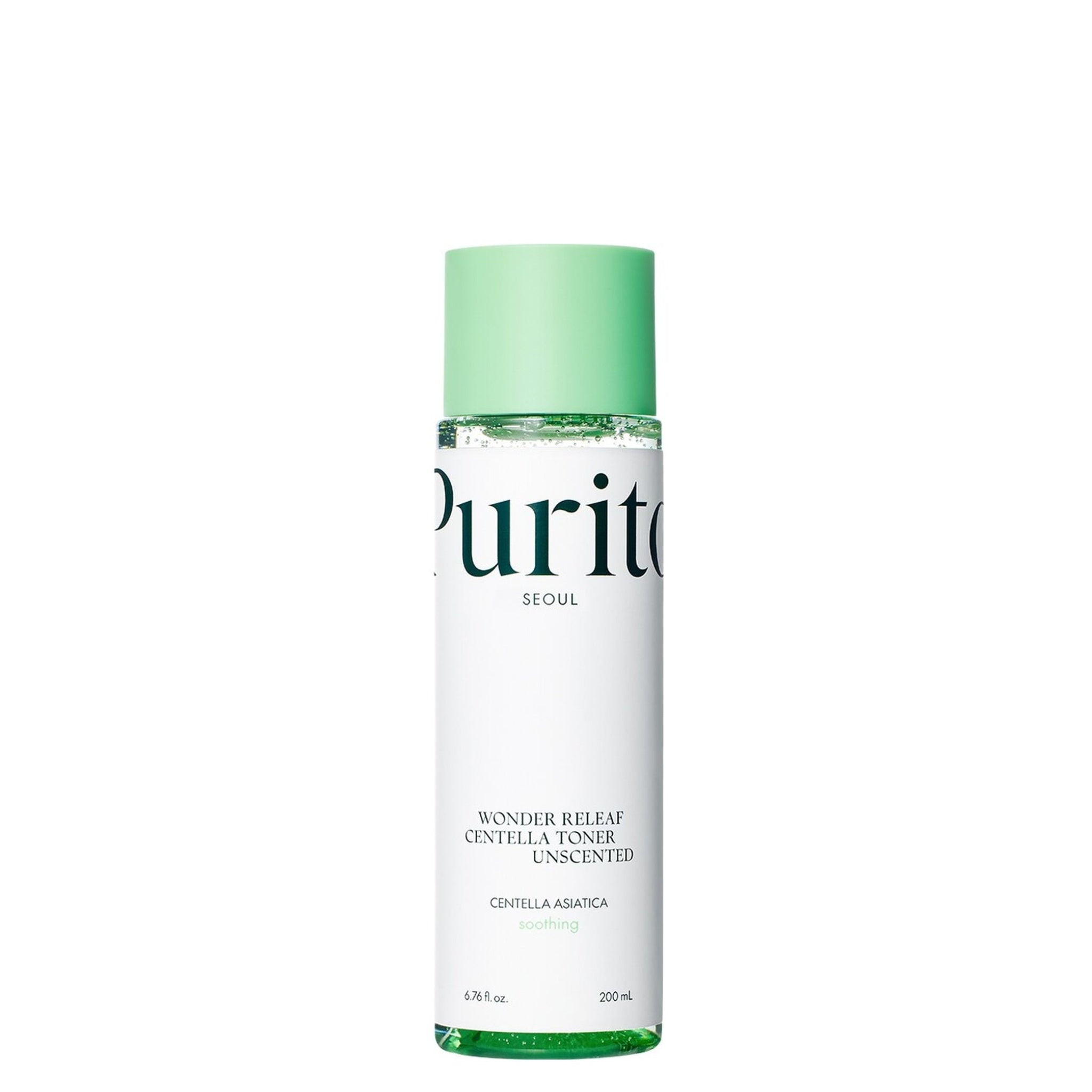 PURITO – Wonder Releaf Centella Toner Unscented - Tonique, 200ml | soin coréen peau sensible | Lumiya