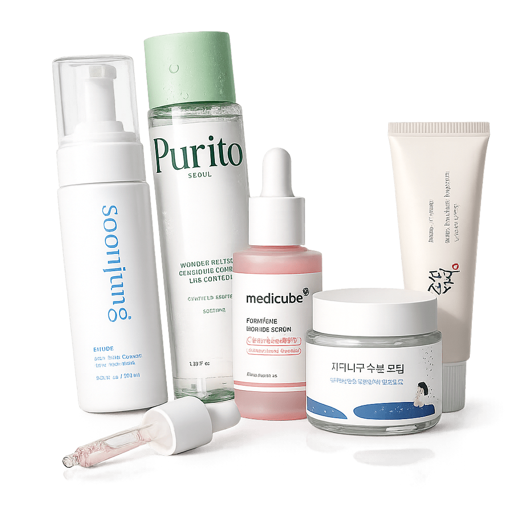 Routine Peau Réactive & Rougeurs | soin coréen peau sensible | Lumiya