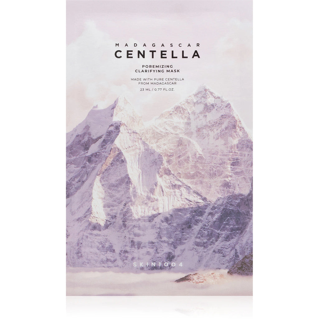 SKIN1004 Madagascar Centella Poremizing Clarifying Mask masque coréen purifiant à la Centella pour peau sensible sur fond clair
