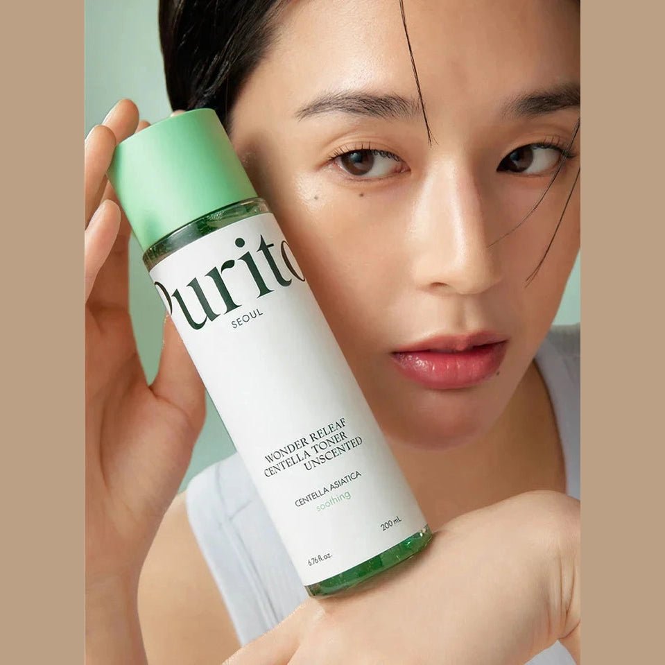 PURITO – Wonder Releaf Centella Toner Unscented - Tonique, 200ml | soin coréen peau sensible | Lumiya