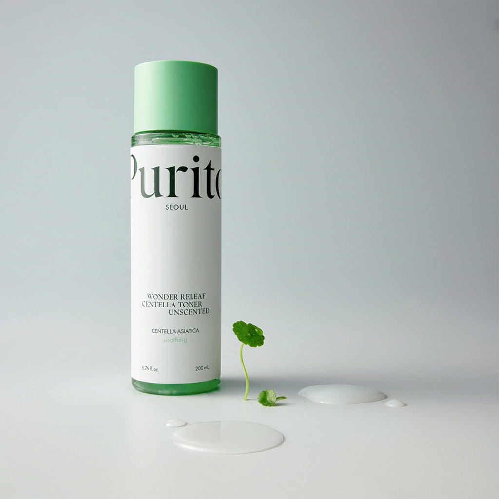 PURITO – Wonder Releaf Centella Toner Unscented - Tonique, 200ml | soin coréen peau sensible | Lumiya