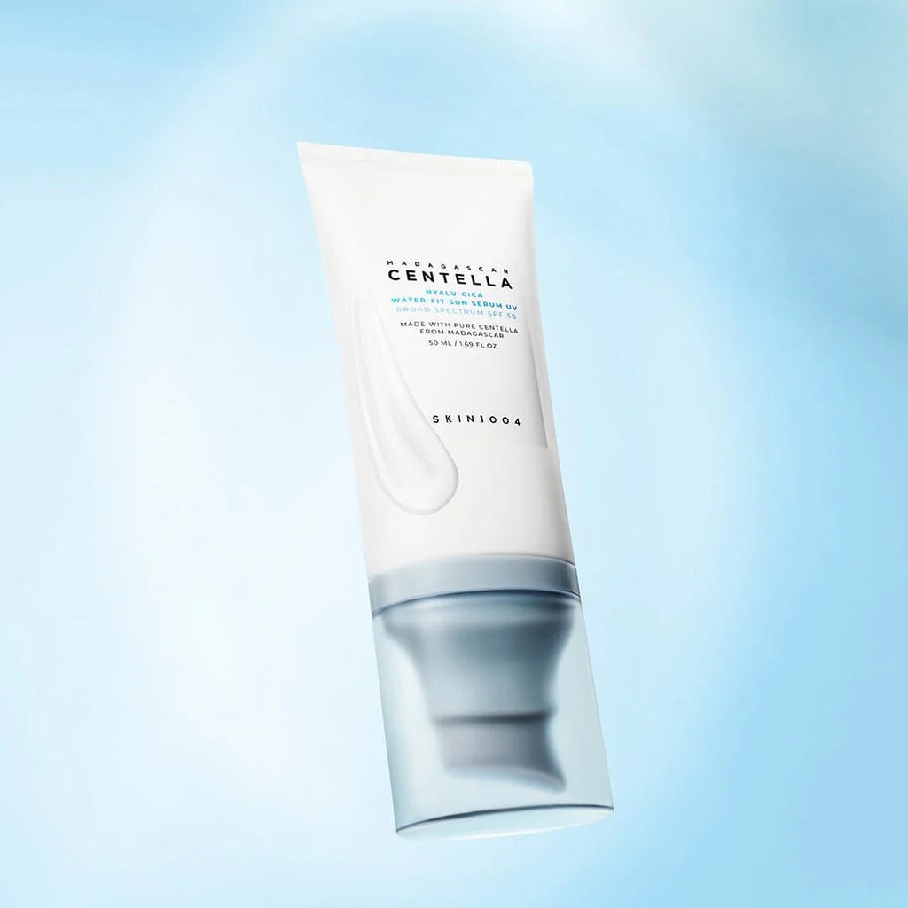 SKIN1004 – Madagascar Centella Hyalu - Cica Water - Fit Sun Sérum SPF50+ PA++++ – 100ml | soin coréen peau sensible | Lumiya