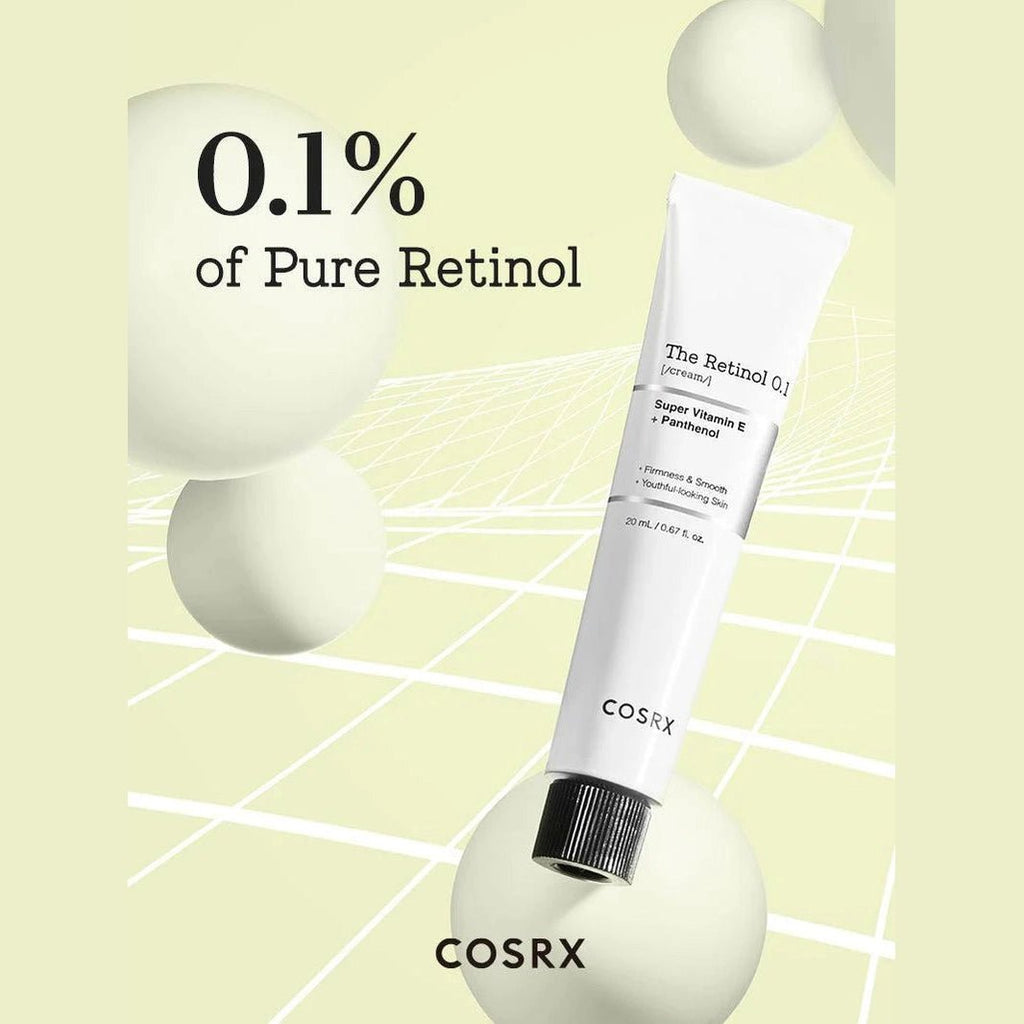 COSRX – The Retinol 0.1 Cream - Crème, 20ml | soin coréen peau sensible | Lumiya